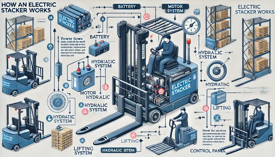 How Does an Electric Stacker Work? A Comprehensive MHE Guide