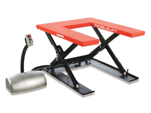 Electric Low Profile Single Scissor Lift Table U Shape - materialhandlingequipment