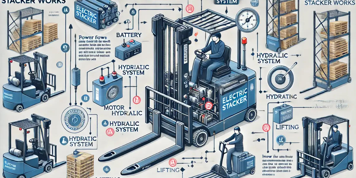 How Does an Electric Stacker Work? A Comprehensive MHE Guide — Material ...