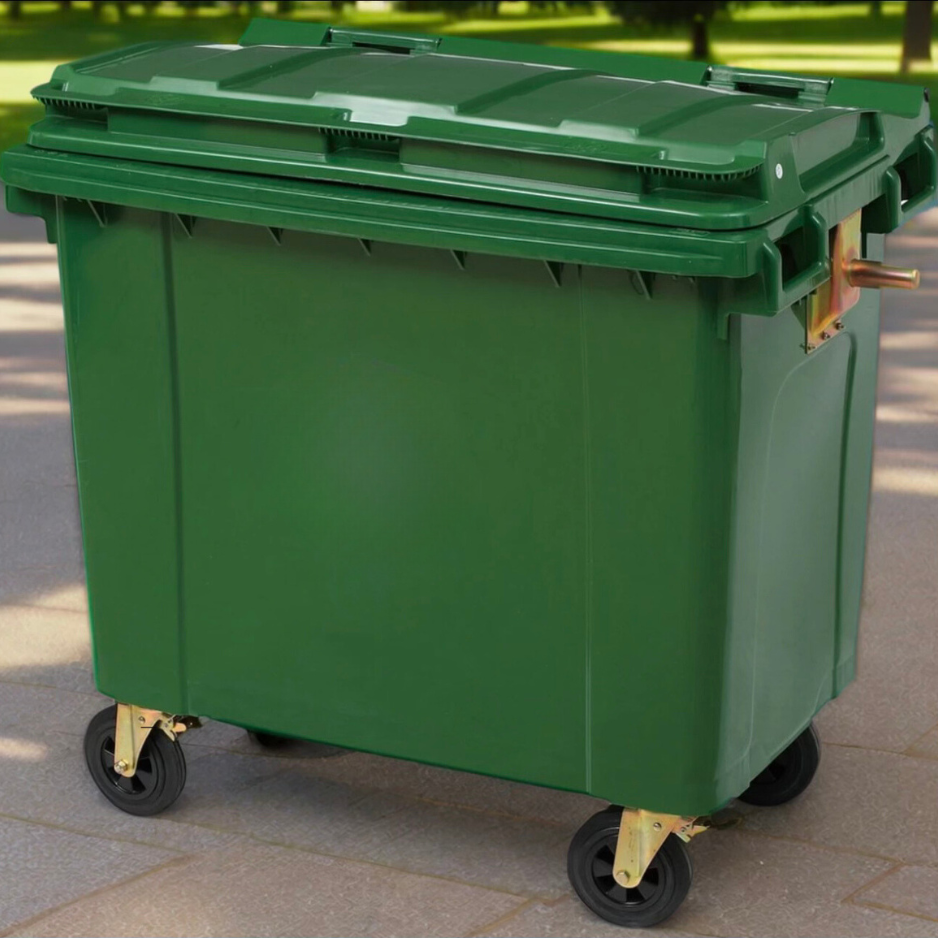 Outdoor Mobile Garbage Container 1100L