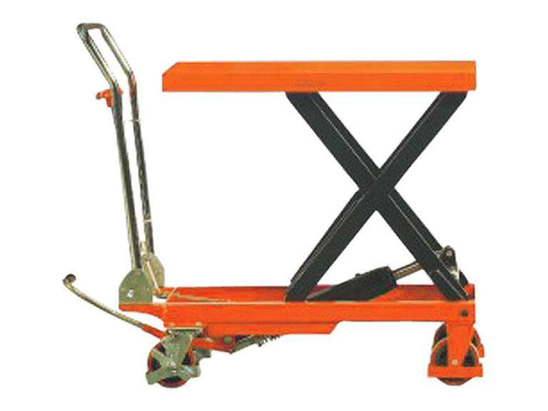 Noblelift Manual Single Scissor Lift Table for material handling equipment.